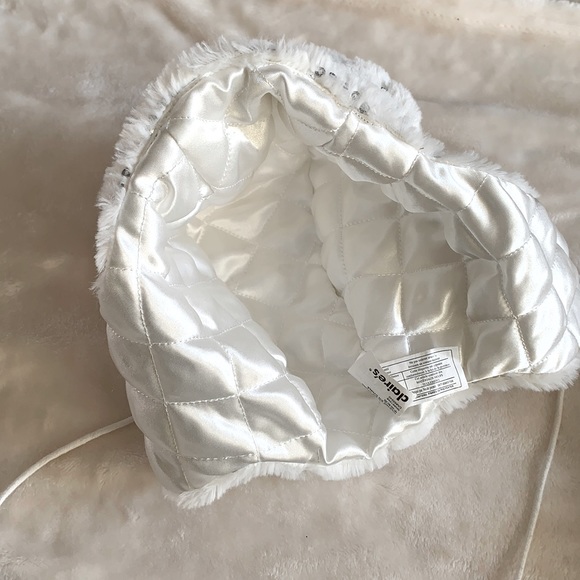 Claire’s Plush Faux Fur Aviator Style Hat and Scarf Set - Picture 3 of 8